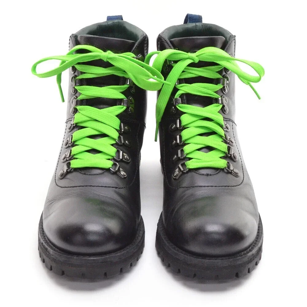 Tory Burch Gunton Black Leather Lace Up Ankle Boots 8.5